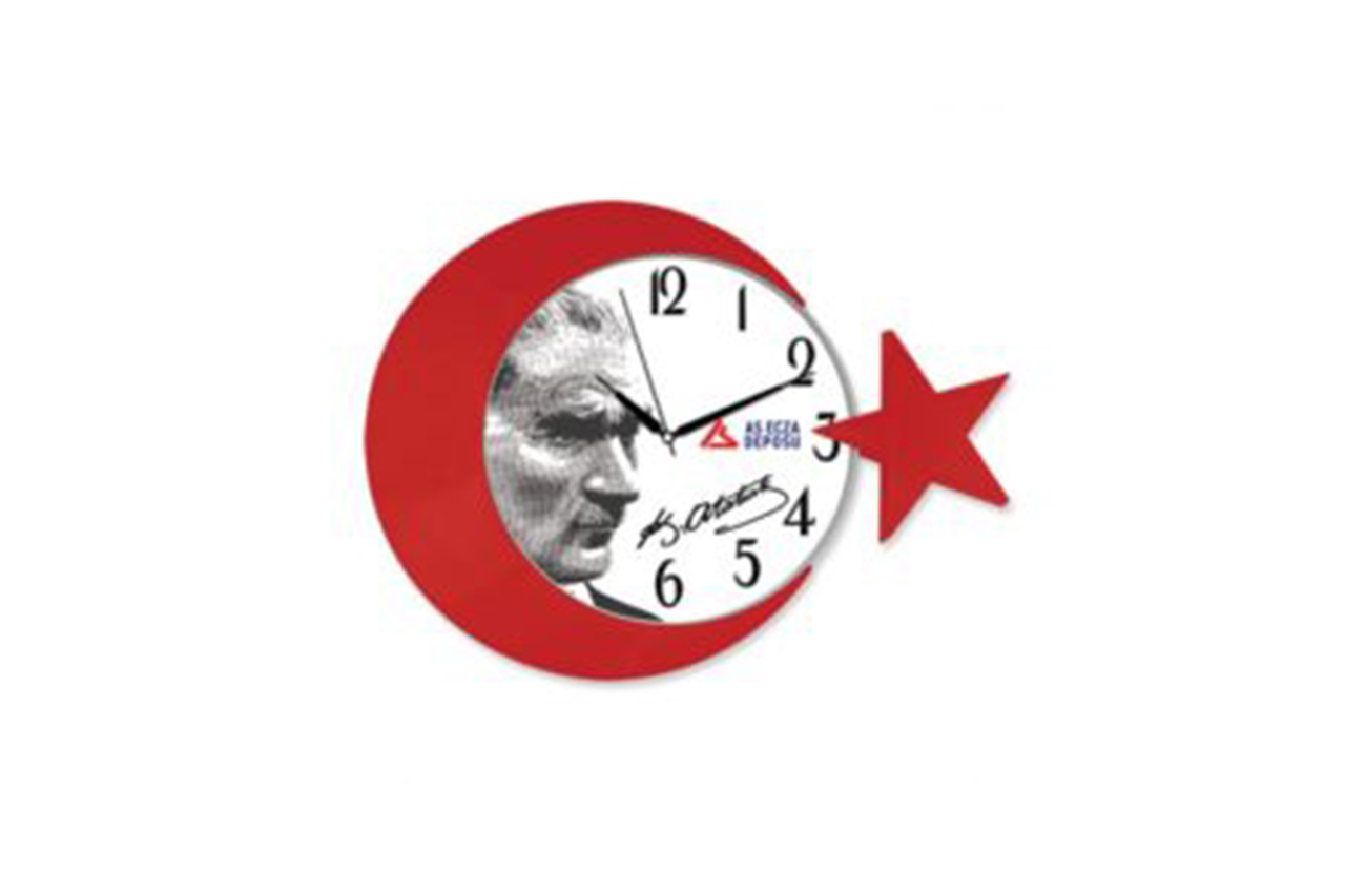 Ay Yıldız Duvar Saati